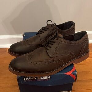 Nunn Bush Men's Dark Brown Oxford Shoes